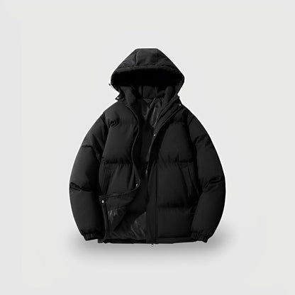 Women's Hooded Puffer Jacket Parka with Quilted Insulation