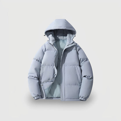 Women's Hooded Puffer Jacket Parka with Quilted Insulation