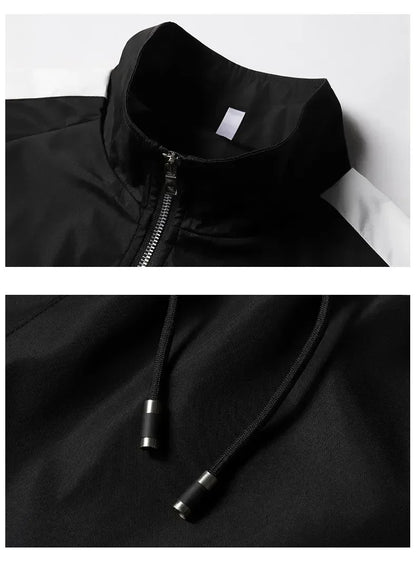 Men's Full-Zip Jacket and Jogger Pants Tracksuit Two-Piece Set