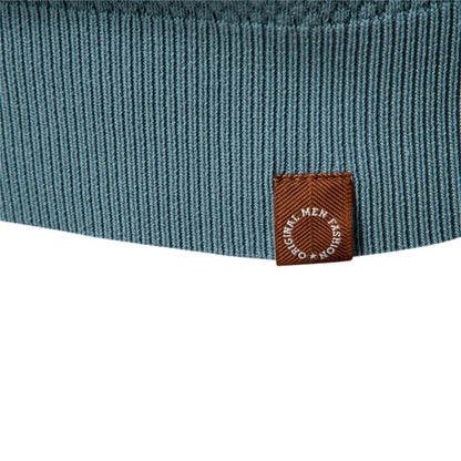 Men's Short-Sleeve Knit Polo Shirt with Textured Solid Design