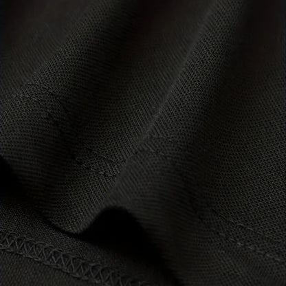 Men's Slim Fit Polo Shirt with Contrast Stripe Collar and Short Sleeves