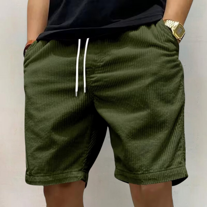 Men's Casual Drawstring Shorts with Pockets and Relaxed Fit Design