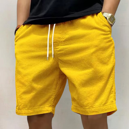 Men's Casual Drawstring Shorts with Pockets and Relaxed Fit Design