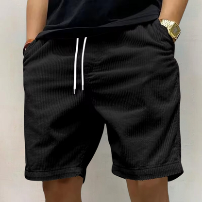 Men's Casual Drawstring Shorts with Pockets and Relaxed Fit Design