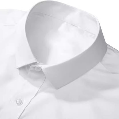 Men’s Elastic Stretch Non-Iron Business Shirt – Wrinkle-Resistant & Slim Fit