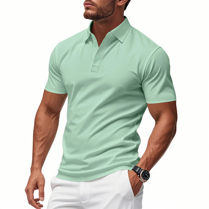 Men Golf Casual Business Short Sleeve T-shirt
