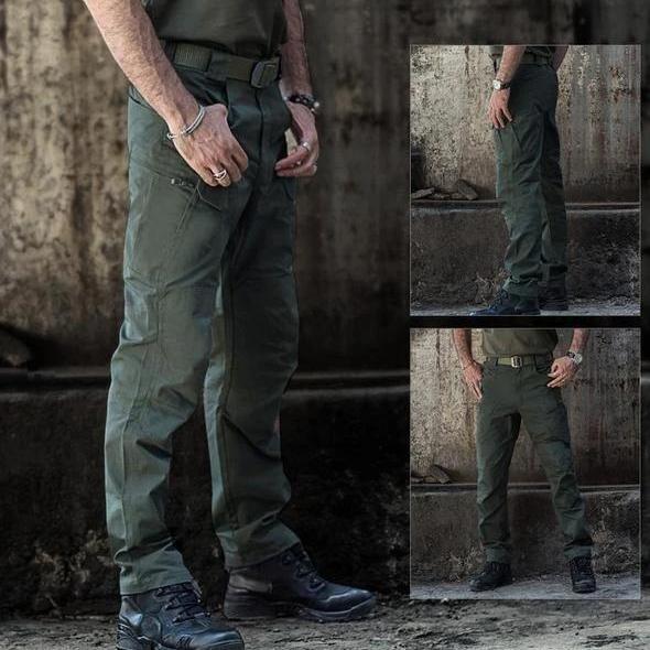 Men's Tactical Cargo Pants with Multi-Pocket Utility Design