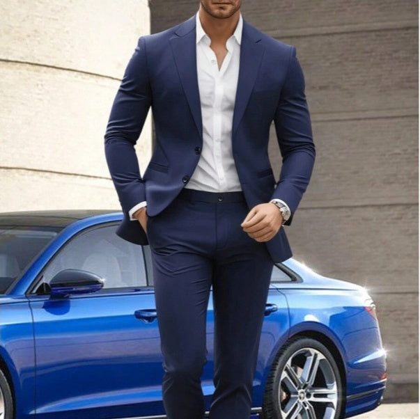 The Essential Autumn Suit: Men's Crewneck Knitwear Set