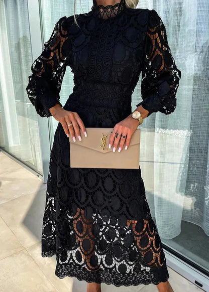 Women's Lace Detail Maxi Dress