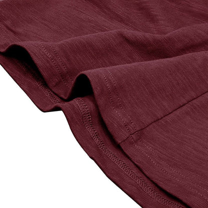 Men's Casual Long Sleeve Henley Shirt with Button Front Placket