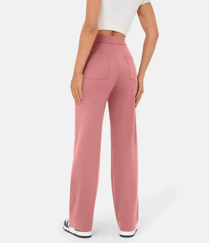 Women's High-Waisted Wide-Leg Trousers