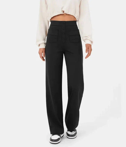 Women's High-Waisted Wide-Leg Trousers