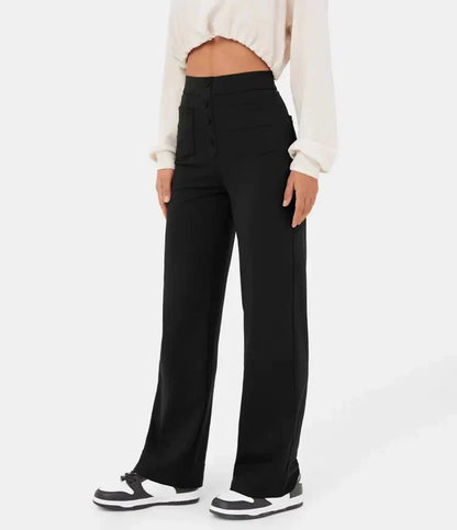 Women's High-Waisted Wide-Leg Trousers