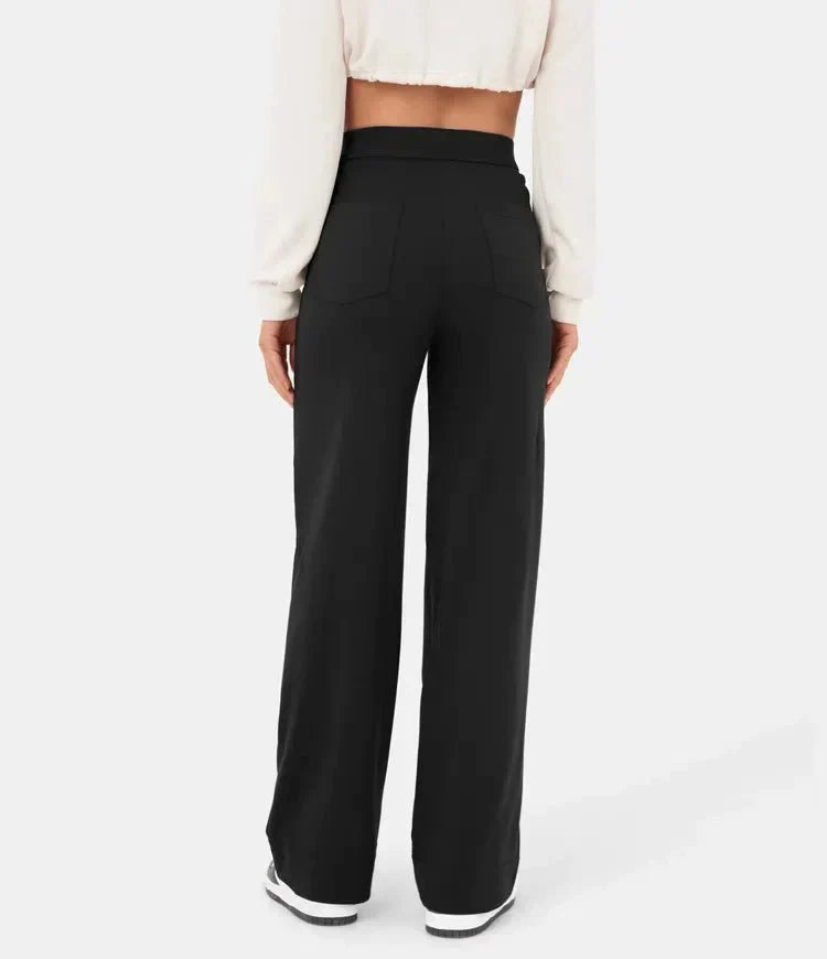 Women's High-Waisted Wide-Leg Trousers