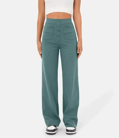 Women's High-Waisted Wide-Leg Trousers