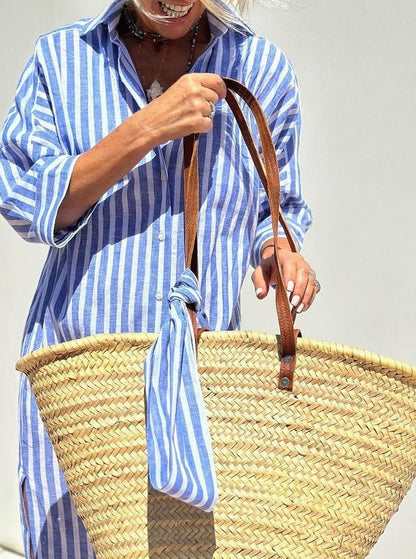 Striped Shirt Dress for Women