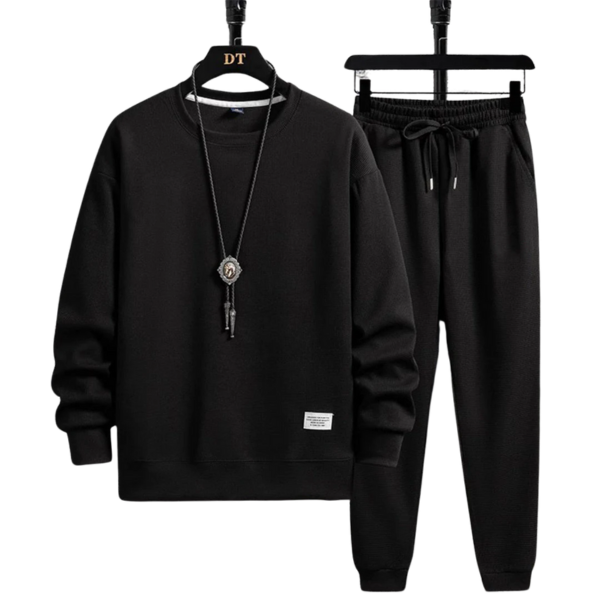 Men's Jogging Loungewear Set 2-Piece with Crew Neck Top