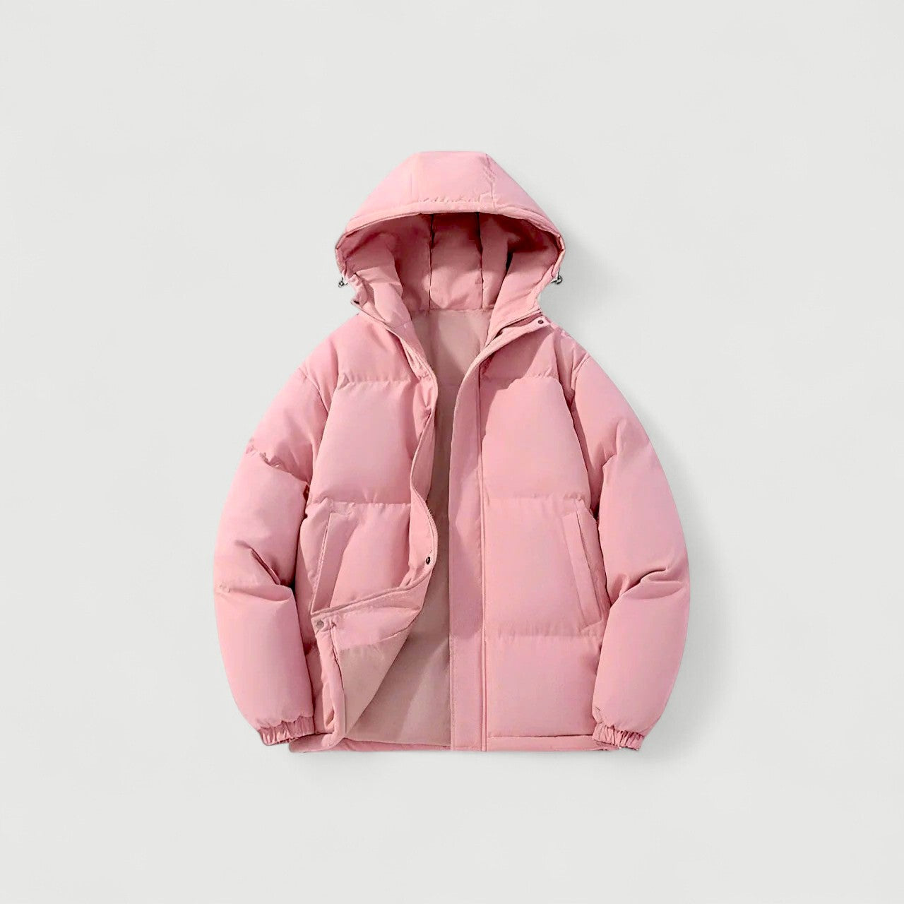 Women's Hooded Puffer Jacket Parka with Quilted Insulation