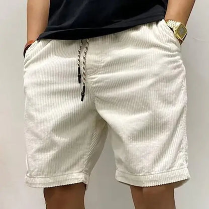 Men's Casual Drawstring Shorts with Pockets and Relaxed Fit Design