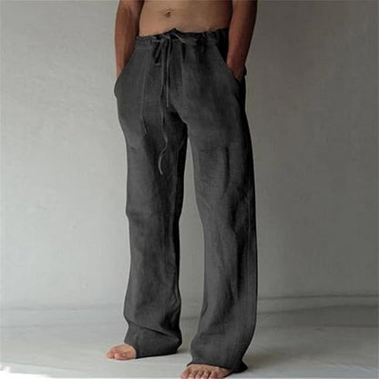 Men's Relaxed Fit Drawstring Pants with Side Pockets